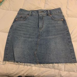 Denim High-Waisted Skirt